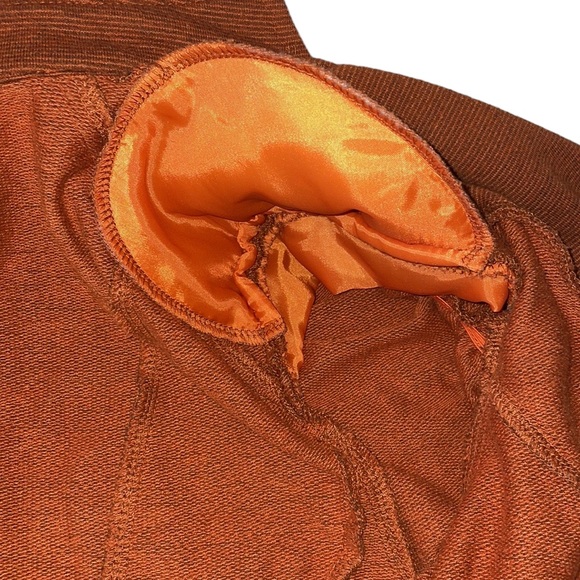 New Directions Orange Full Zip Blazer, Size Small - Picture 5 of 7